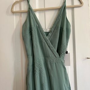 NWT ASTR the Label Wrap Maxi Dress - Sage Green Size M